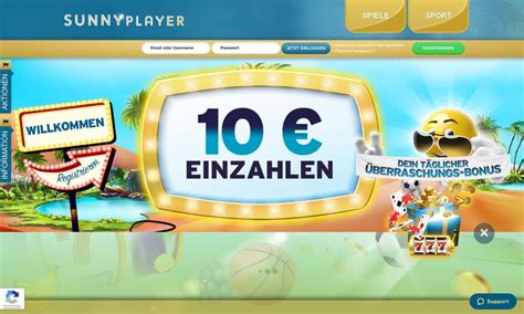 sunnyplayer bonus code 2020 deutschen Casino Test 2023
